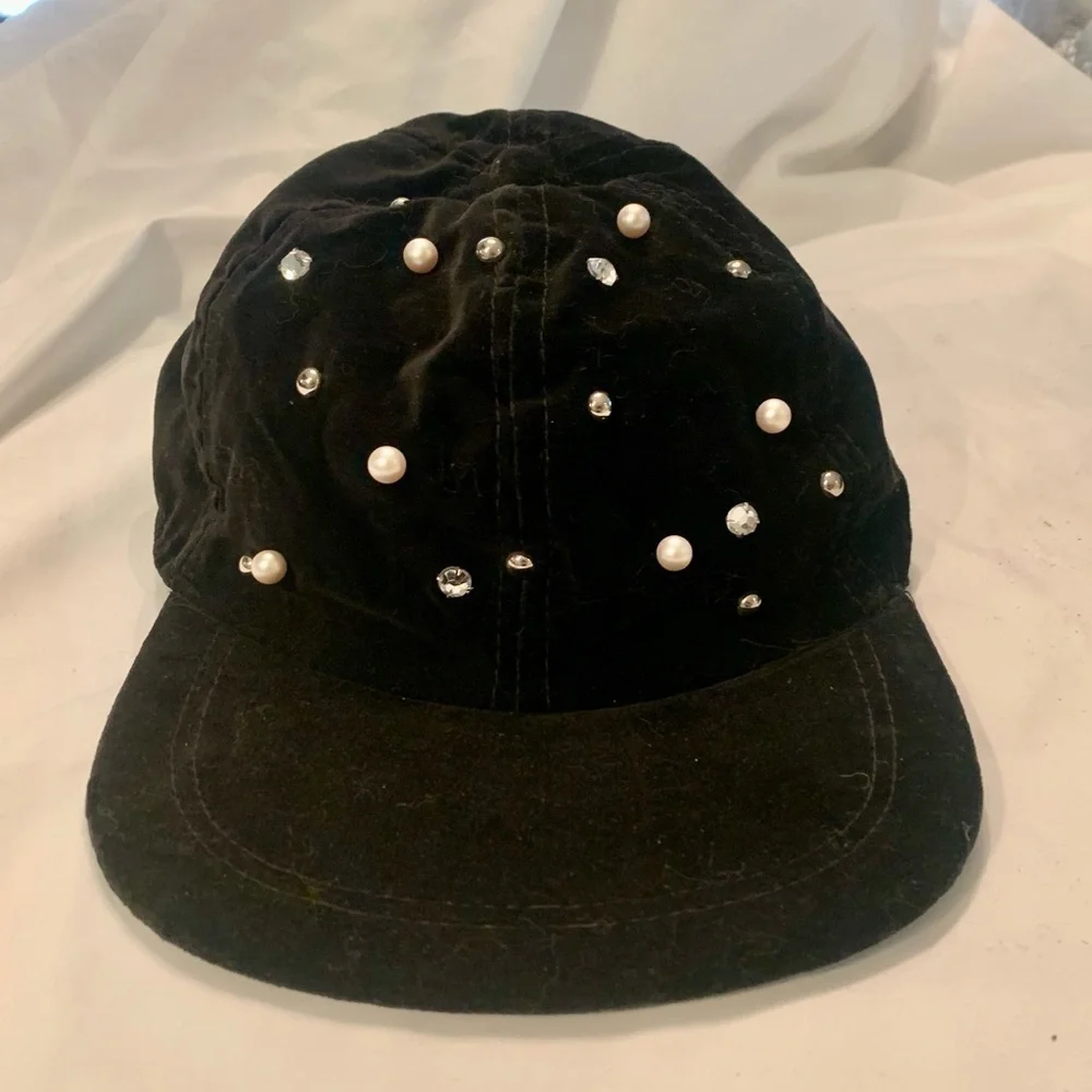 SET of 2 Fashion Hats Ballcap-Style w/ Bling & Lace Yehasso Stylish & Fun